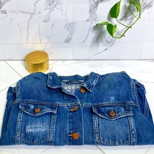 Gap 1969 Distressed Jean Jacket